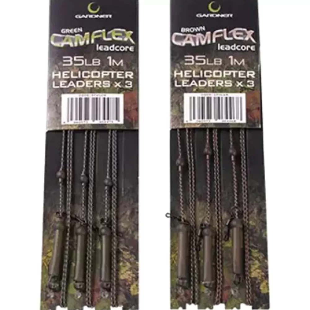 Gardner Camflex Helicopter Leadcore Leaders 35lb- Terminal Tackle