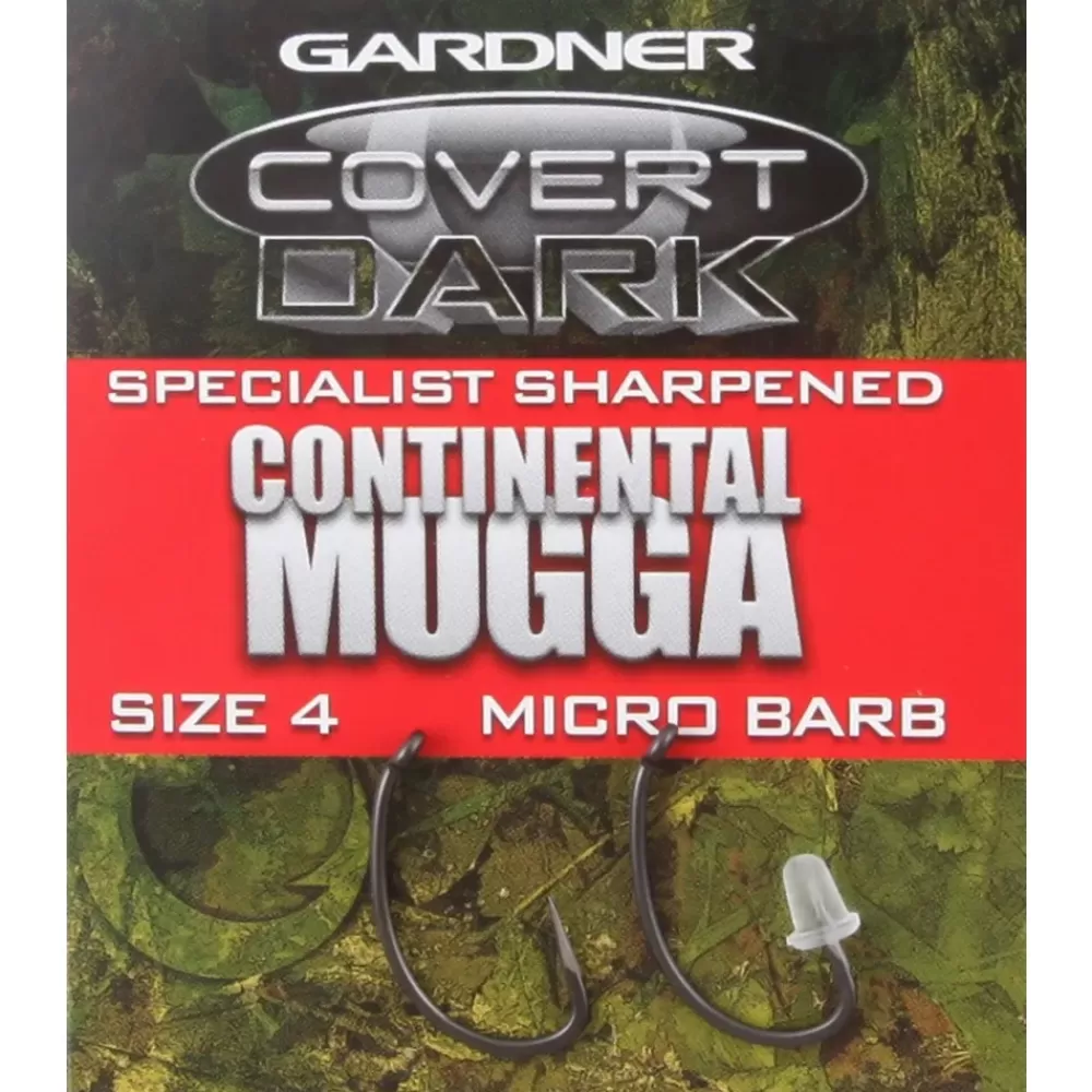 Gardner Specialist Sharpened Covert Dark Continental Mugga Hooks