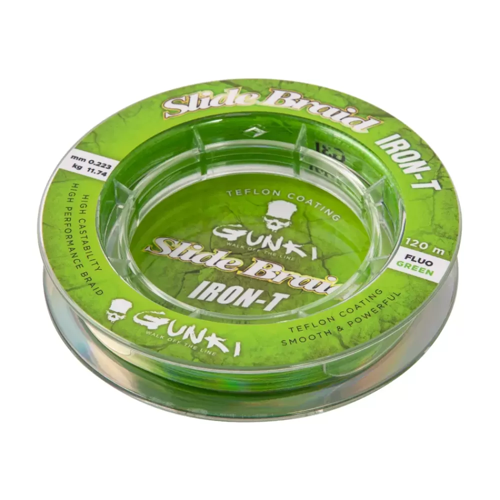 Gunki Slide Braid Iron T Flouro Green
