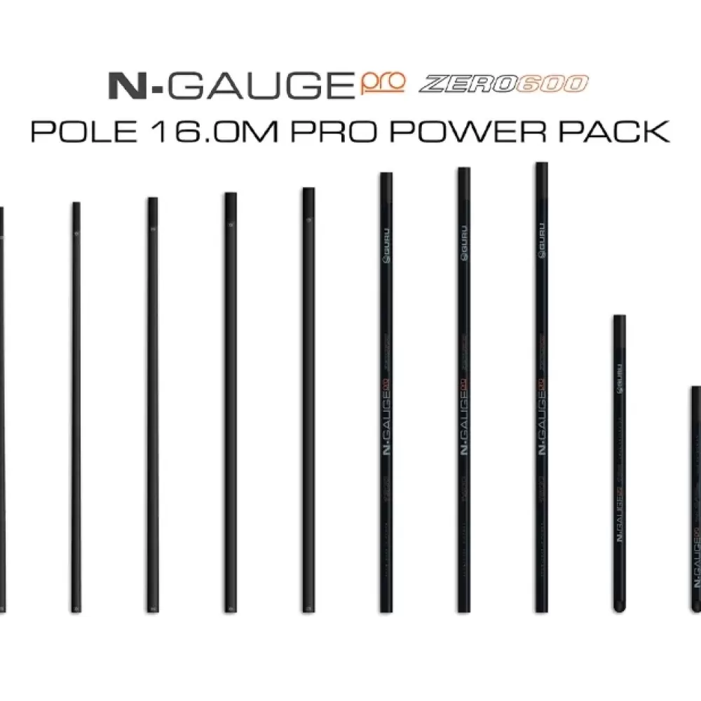 Guru N-Gauge Pro Zero 600 Pole 16m Pro Power Pack