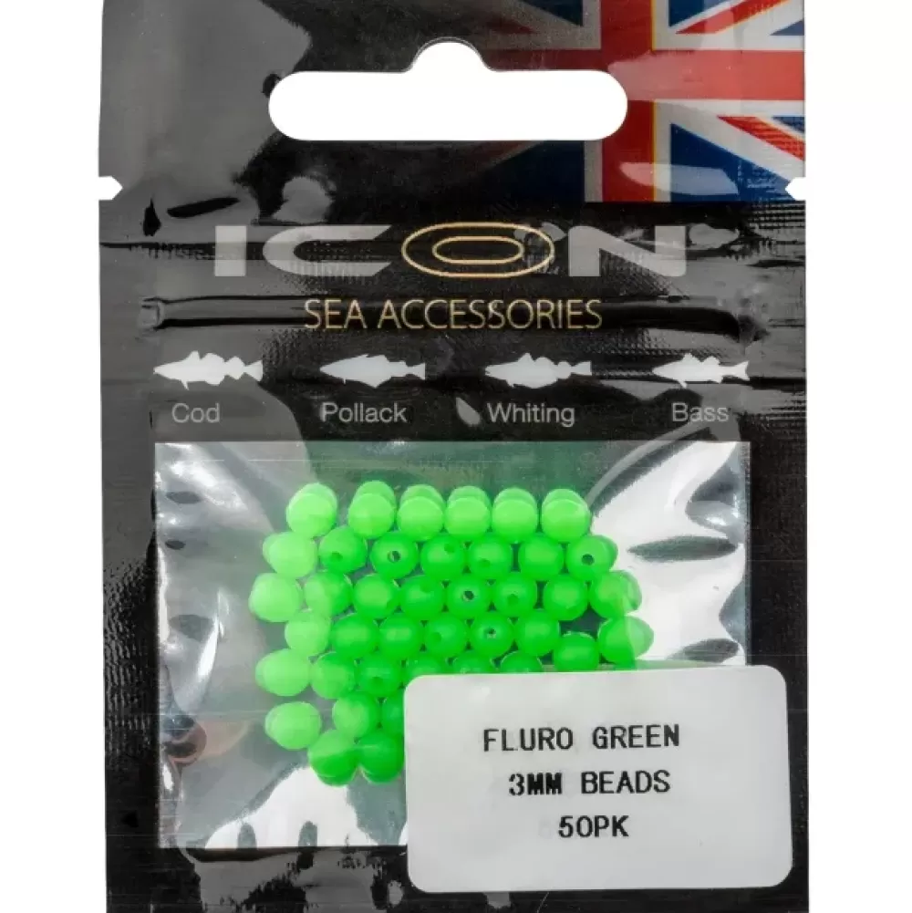 Icon Fluro Green Beads