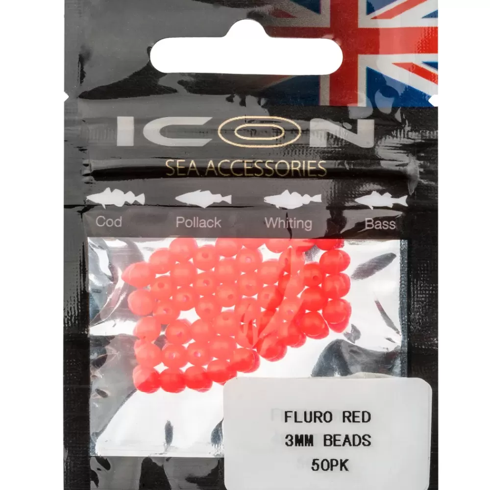 Icon Fluro Red Beads