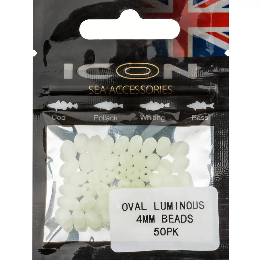 Icon Oval Luminous Beads 4mm