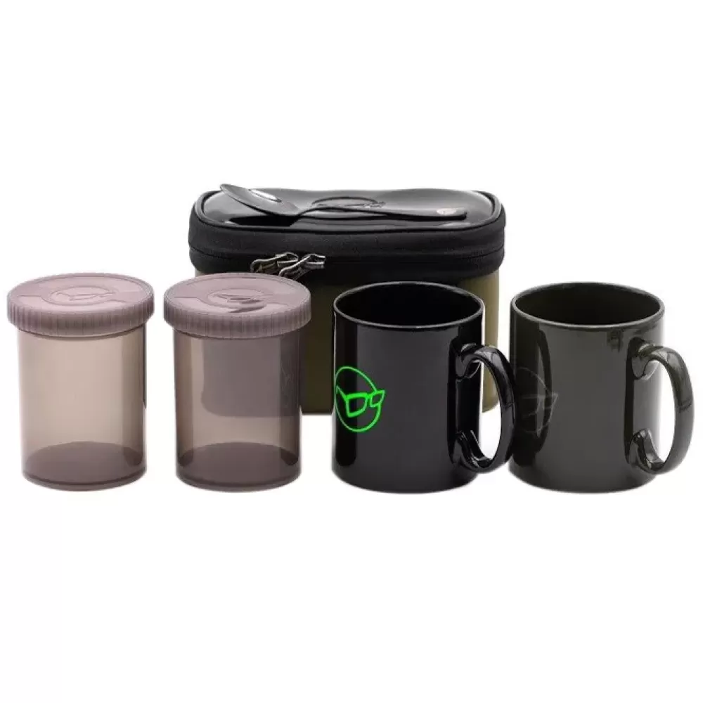 Korda Compac 2 Piece Fishing Tea Set- Cooking Equipment