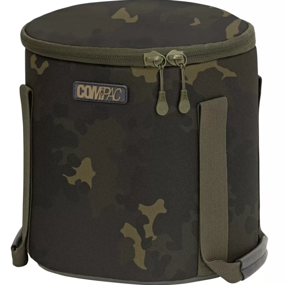 Korda Compac Dark Kamo Cool Bag Round- Luggage