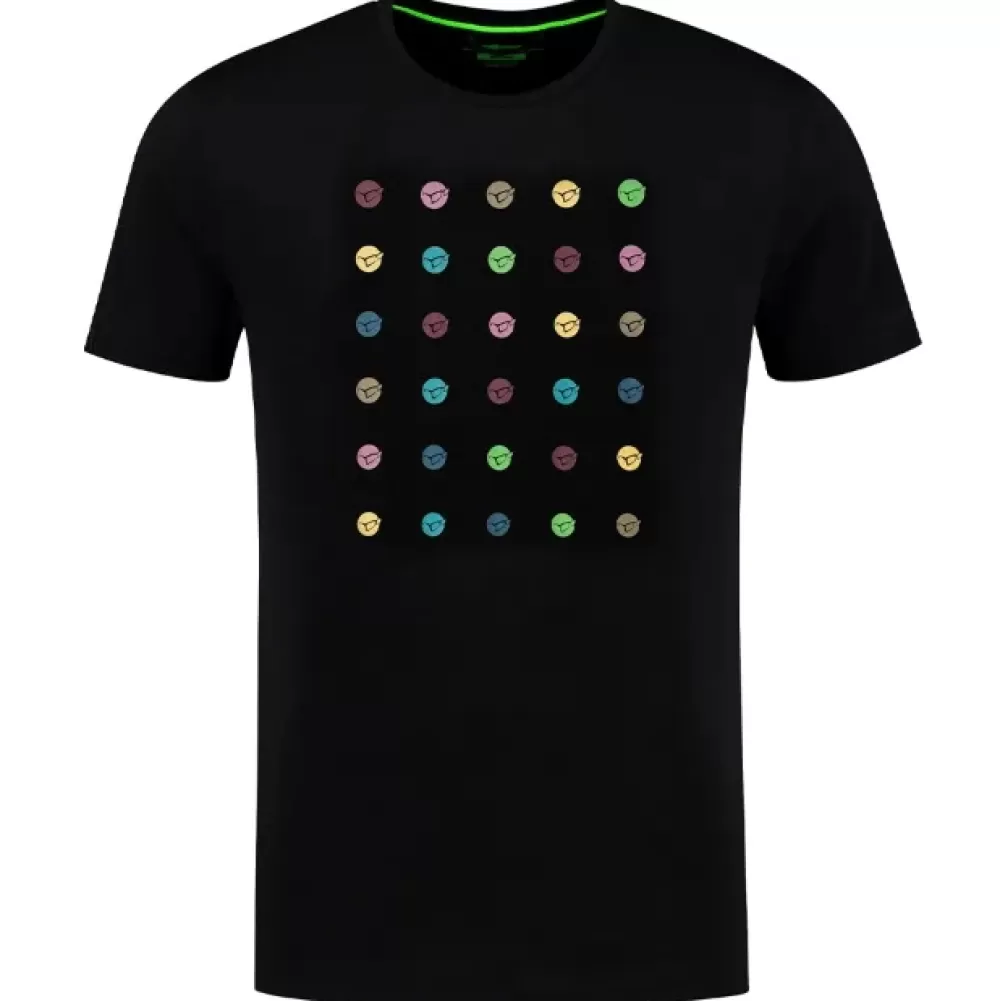 Korda Dot Tee Black T-Shirt- Clothing