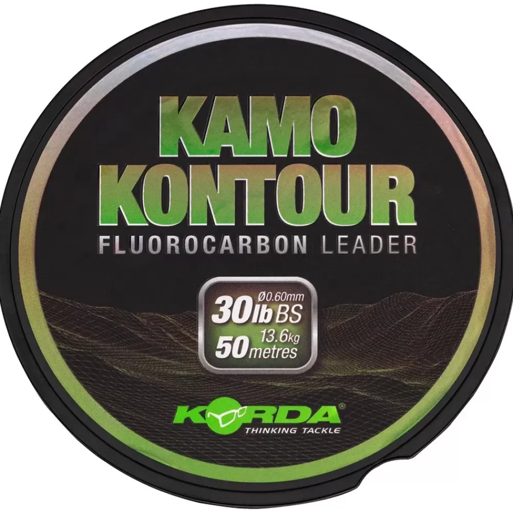 Korda Kamo Kontour Fishing Fluorocarbon Leader 50m- Line