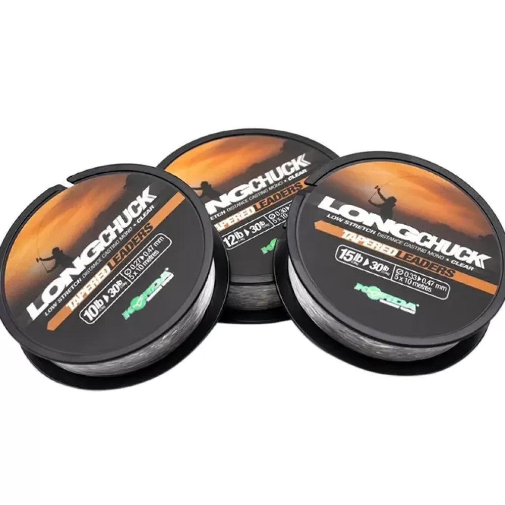 Korda Long Chuck Clear Tapered Leaders- Terminal Tackle