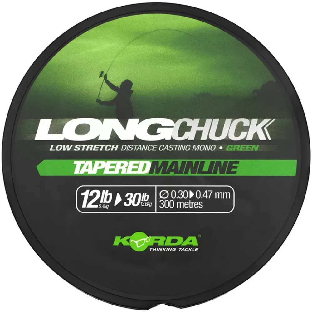Korda Long Chuck Green Tapered Mainline 300m- Line