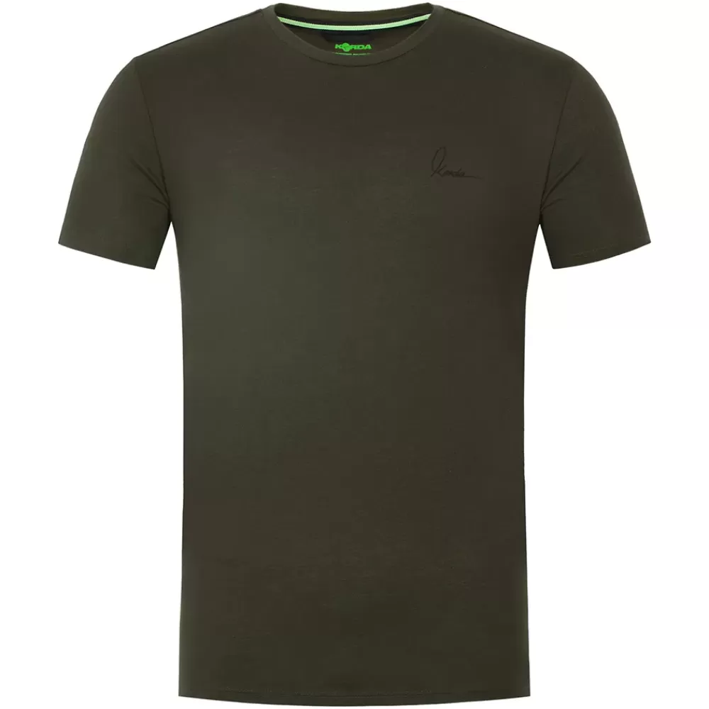 Korda Minimal Dark Olive Fishing T-Shirt- Clothing