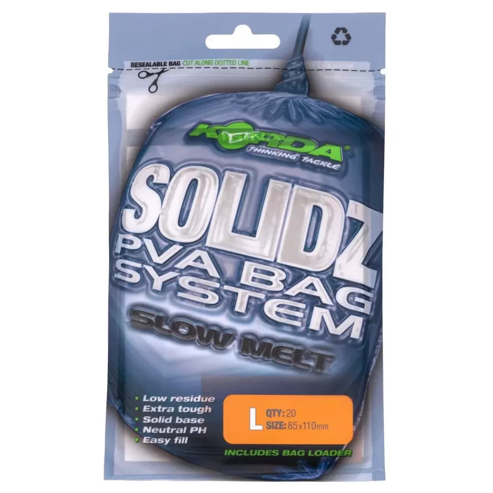 Korda Solidz Slow Melt PVA Bags- Terminal Tackle