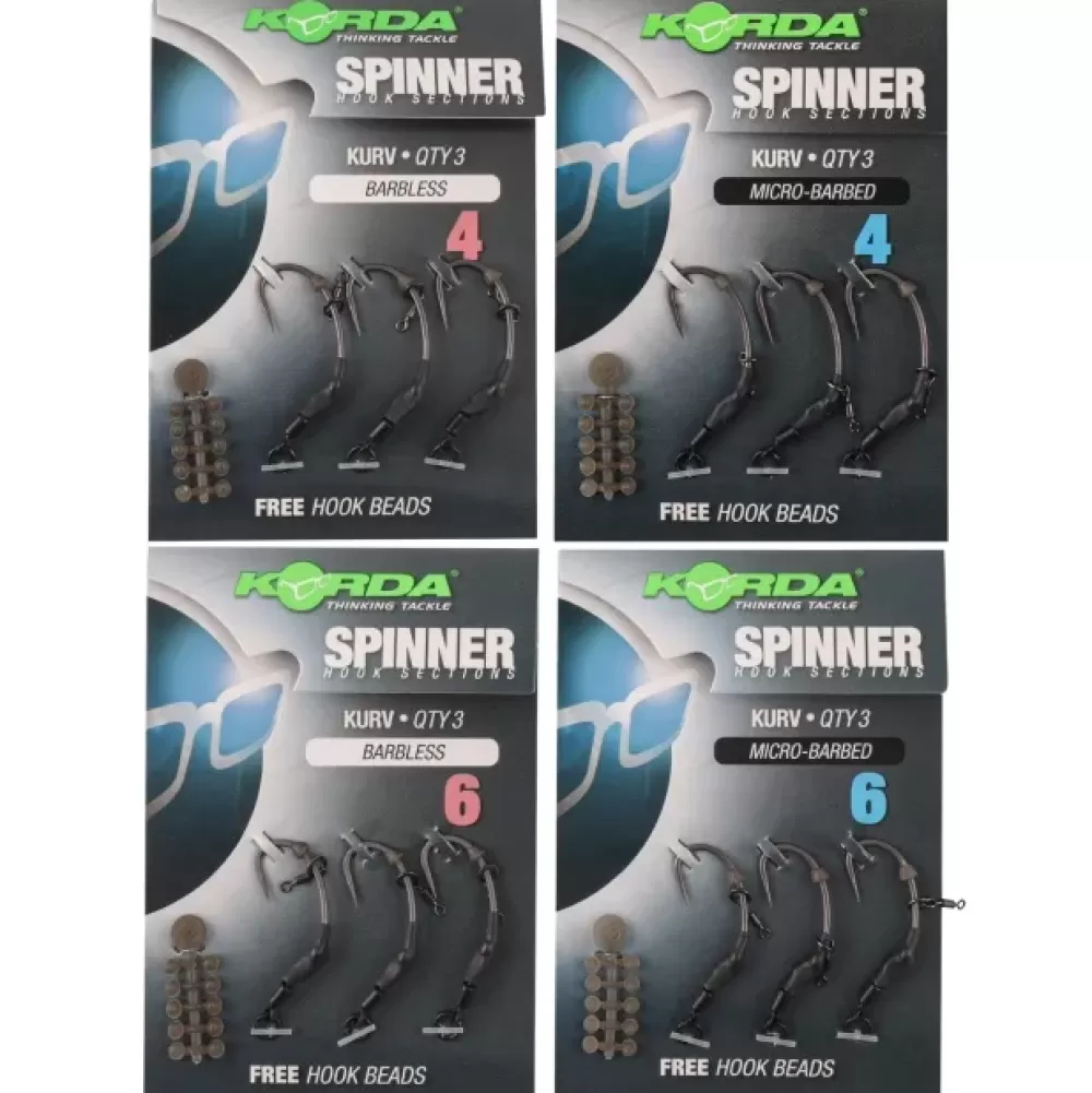Korda Spinner Hook Sections Kurv- Rigs | Carp Essentials