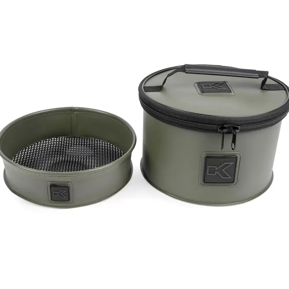 Korum EVA Round Groundbait Bowl & Riddle Set