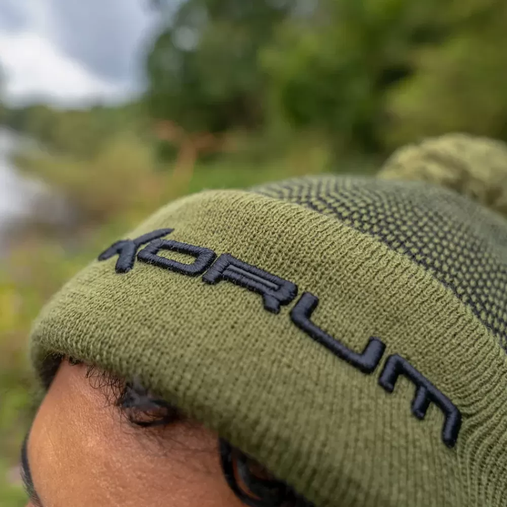 Korum Thermal Black/Olive Beanie Hat