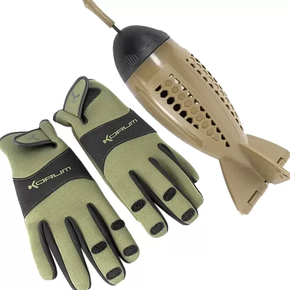 Korum XL Bopper & Gloves Bundle