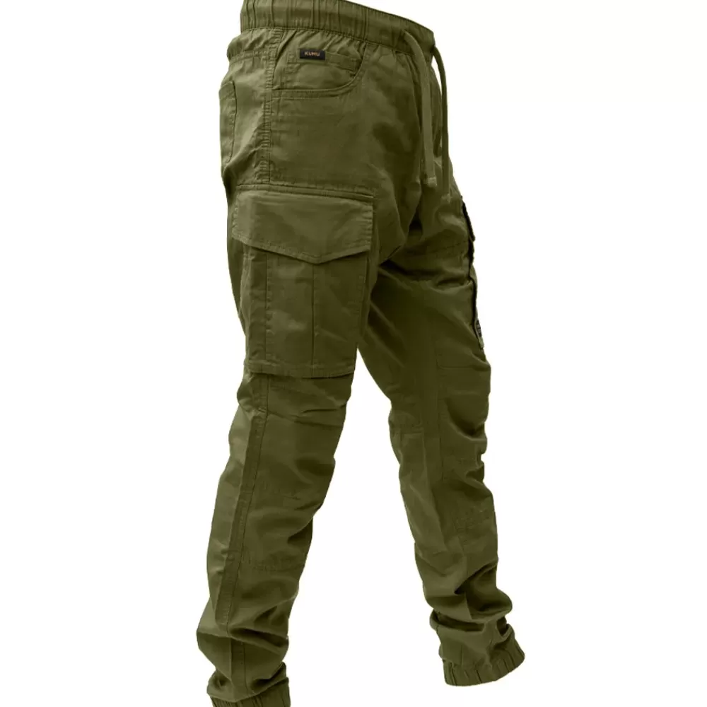 Kumu Cargo Pants Utility Khaki- Clothing