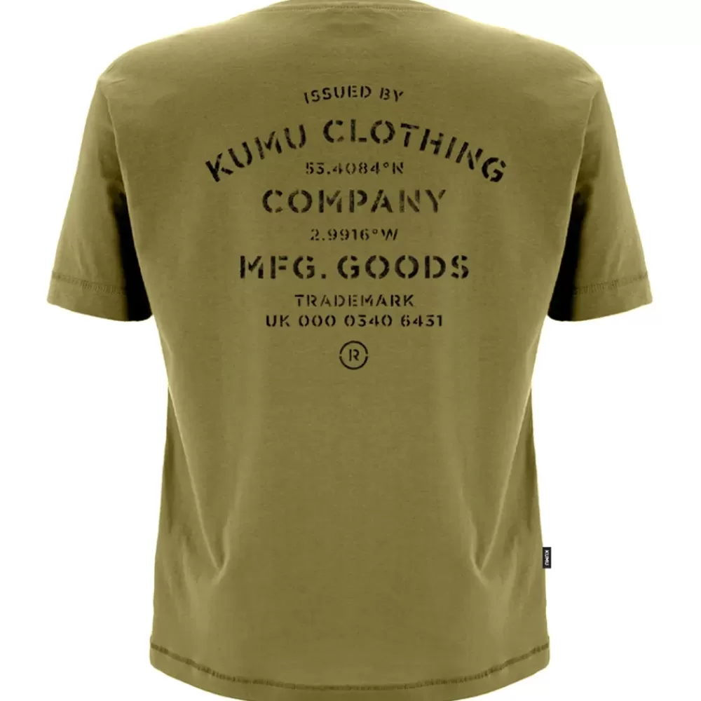Kumu Origins Khaki Fishing T-Shirt- Clothing