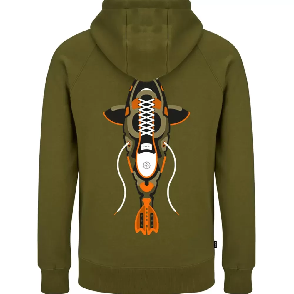Kumu True Leather Fishing Hoodie- Clothing