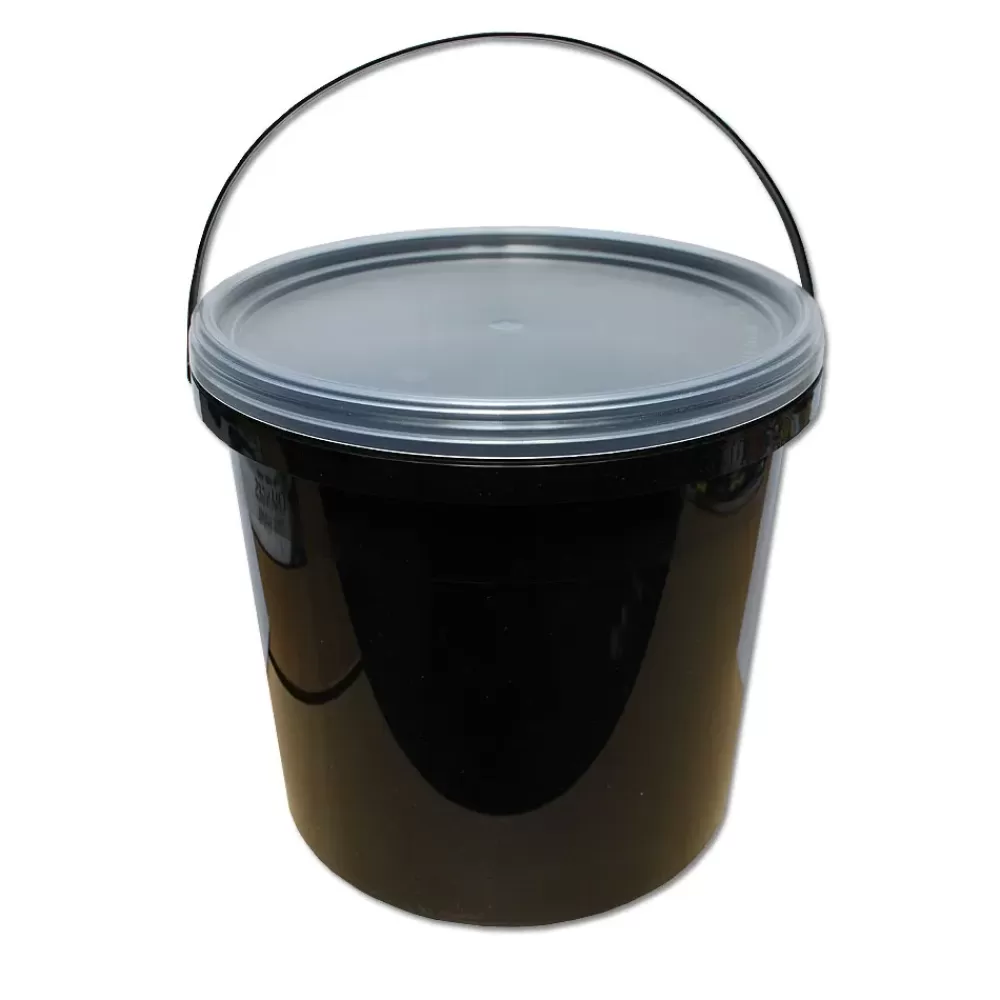 Lemco 5L Black Bucket with Translucent Lid