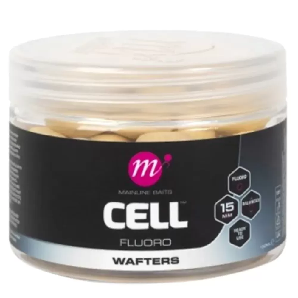 Mainline Cell Fluoro Wafters White- Bait & Additives