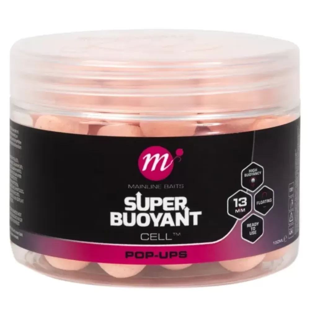 Mainline Cell Super Buoyant Pop Ups Pink- Bait & Additives