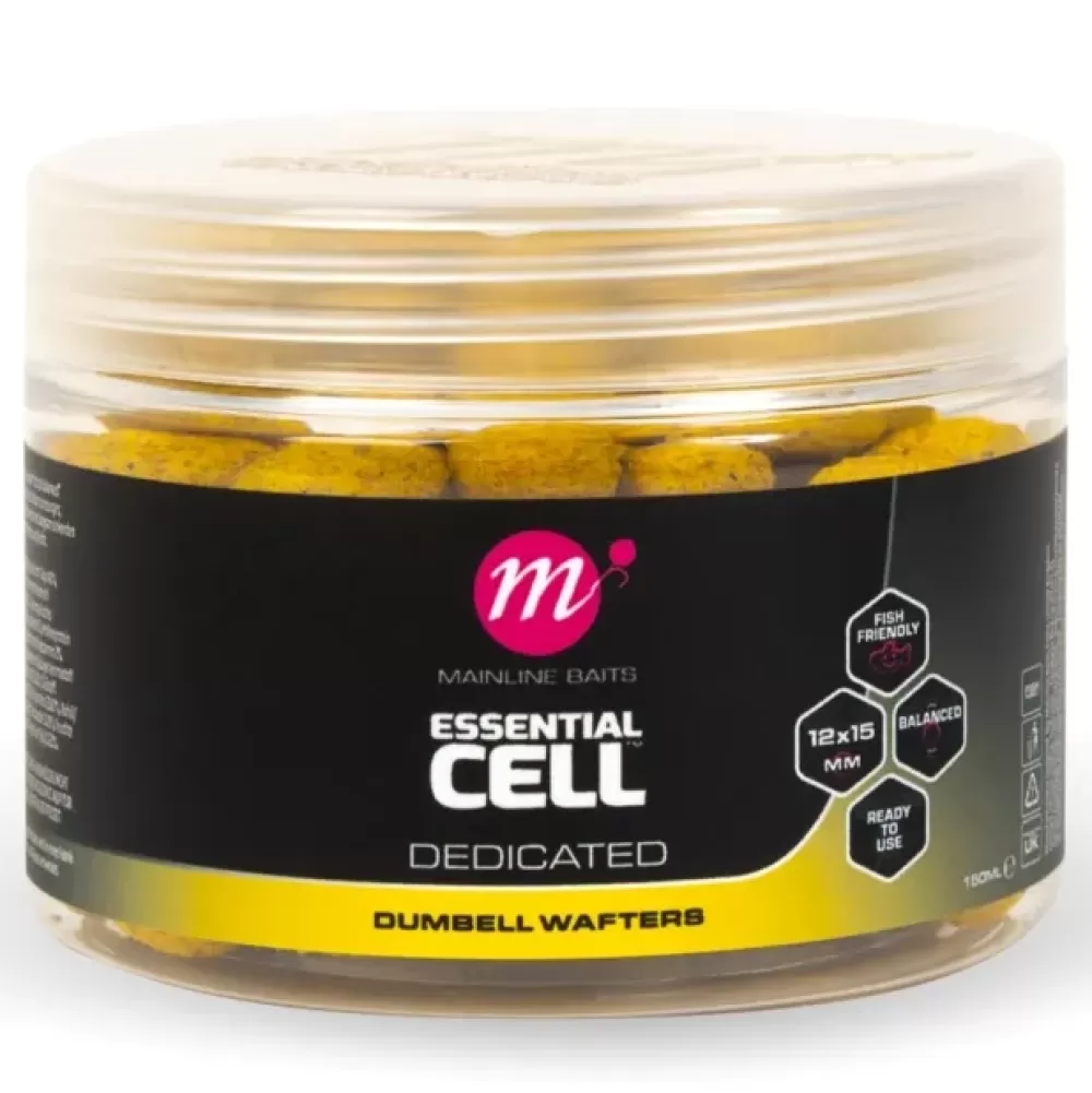 Mainline Dumbell Wafters Essential Cell- Bait & Additives