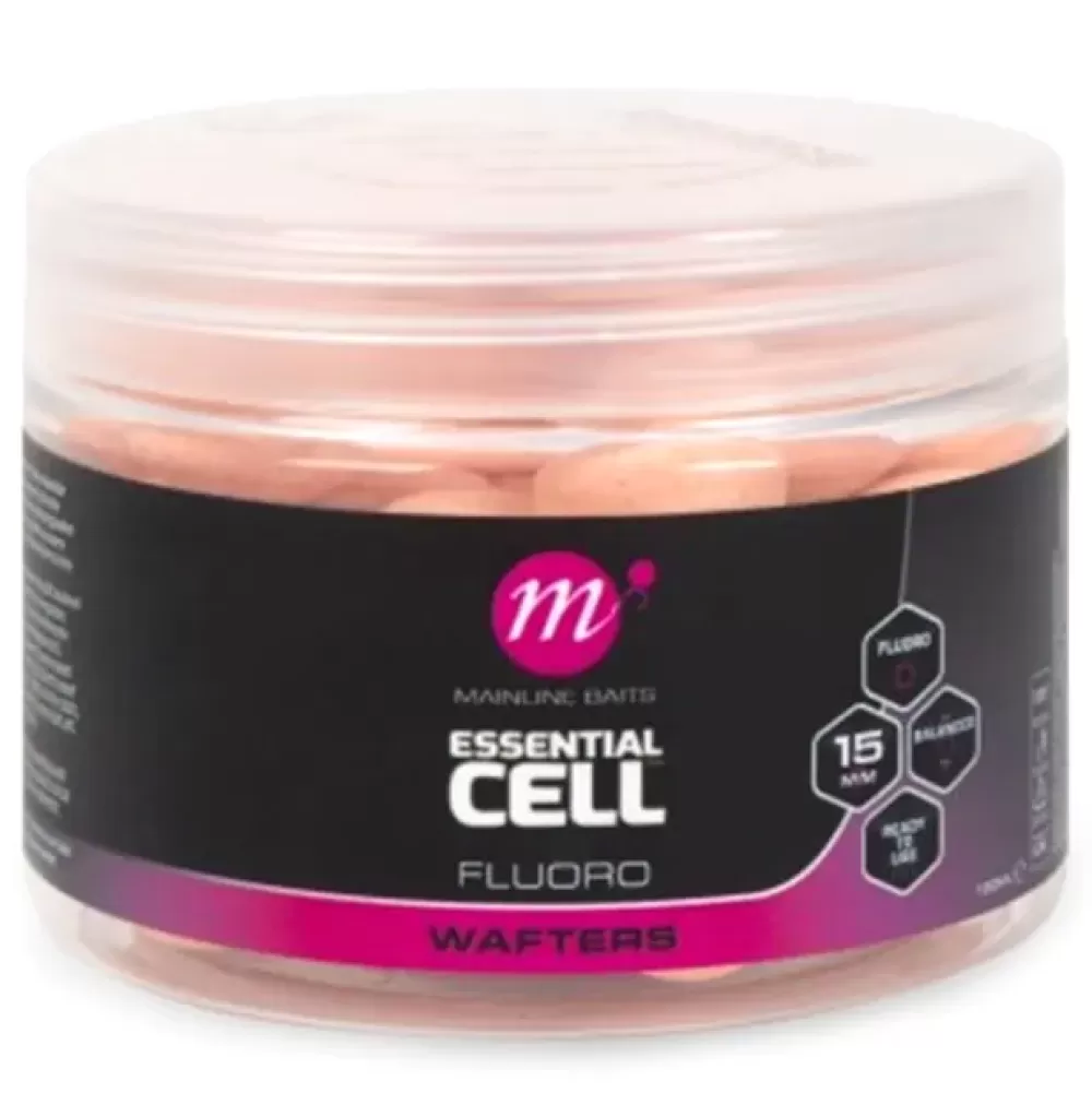 Mainline Essential Cell Fluoro Wafters Pink- Bait & Additives