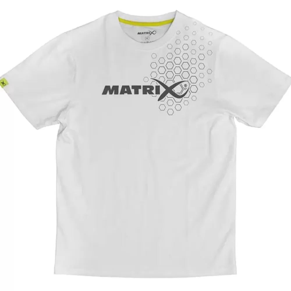 Matrix Hex Print White T-Shirt