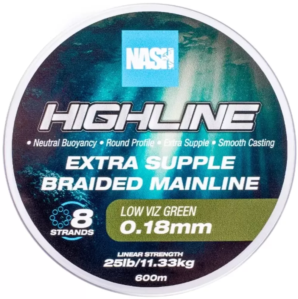 Nash Highline Green Floating Braid- Line