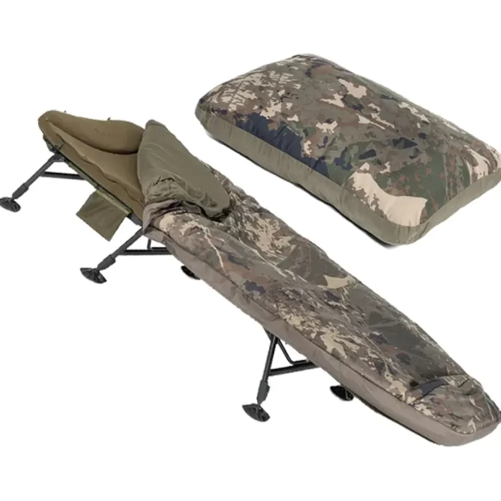 Nash Indulgence HD40 6 Legs Camo Sleep System Bundle- Bundles & Kits | Bedchairs