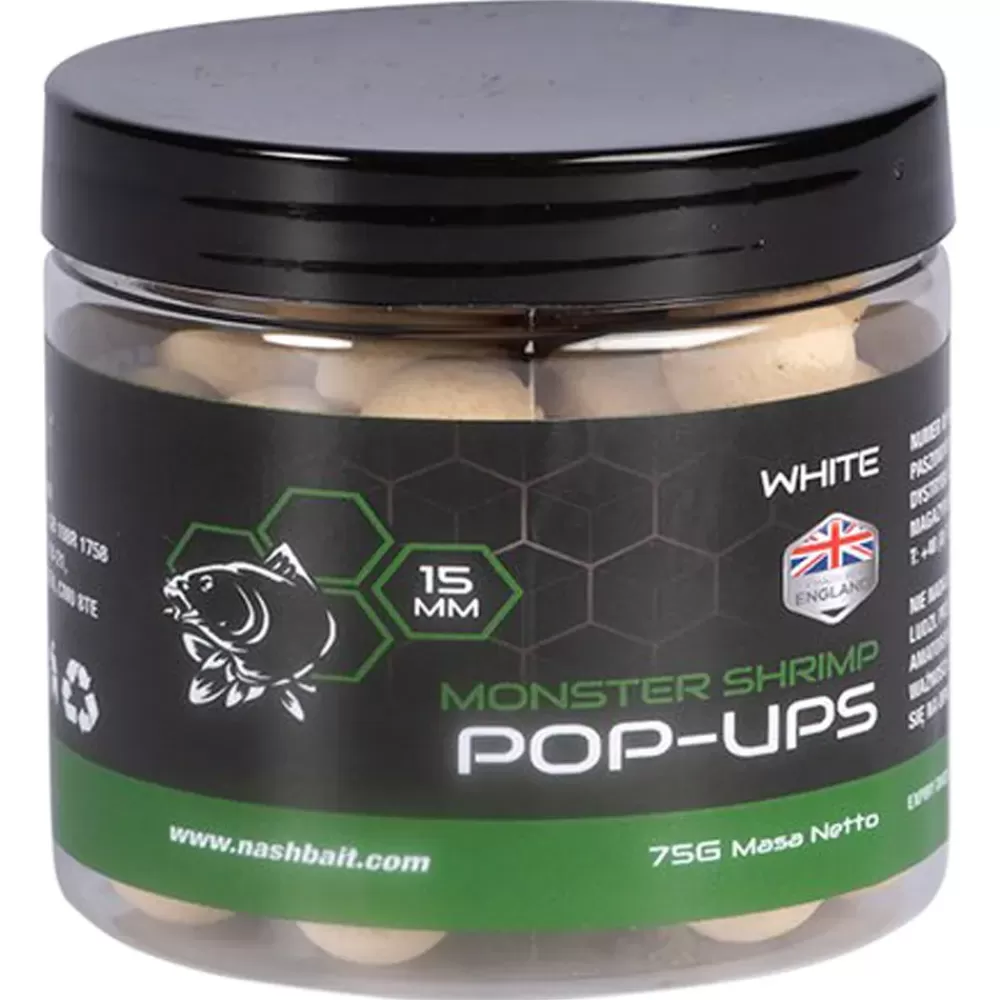 Nash Monster Shrimp Pop Ups White 75g- Bait & Additives