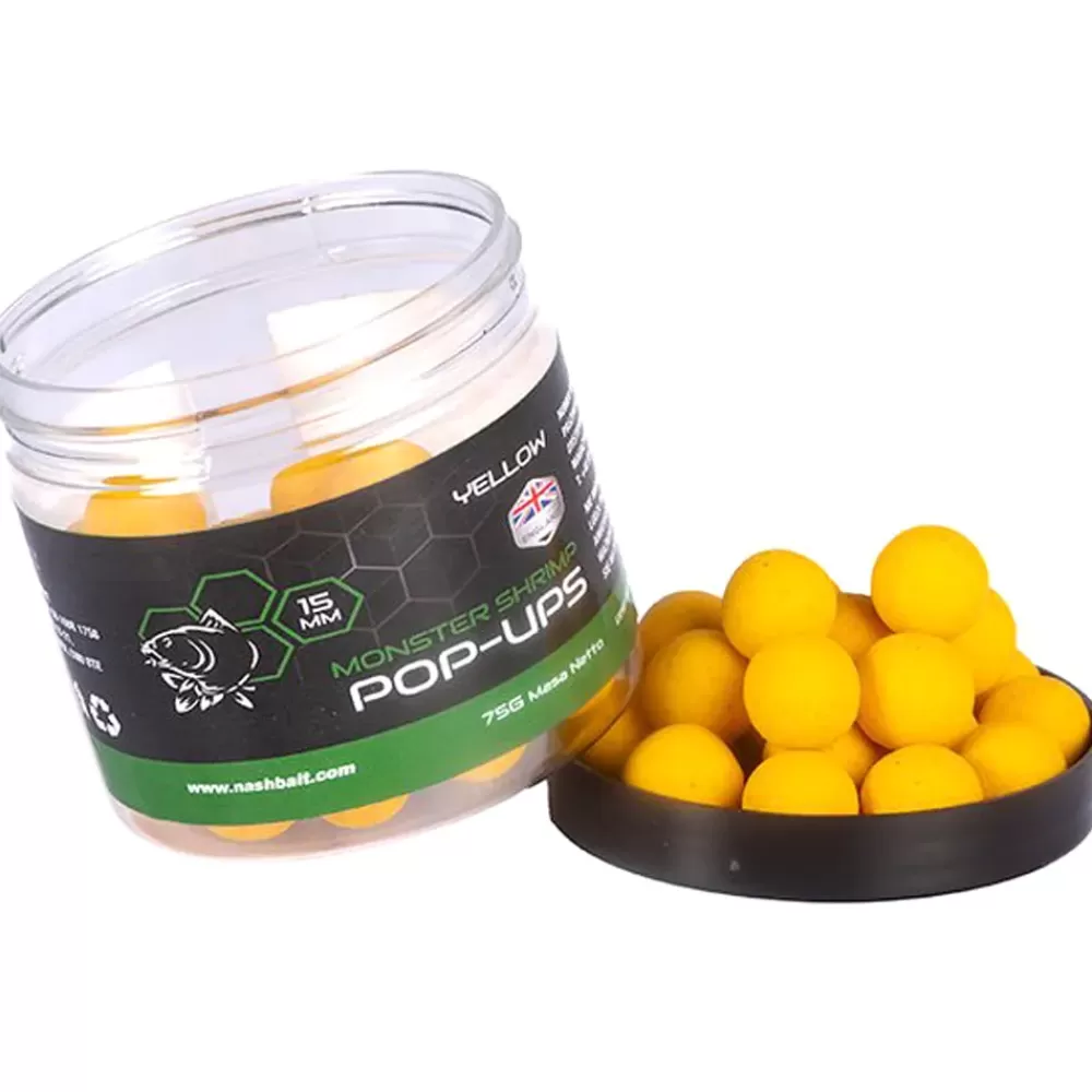 Nash Monster Shrimp Pop Ups Yellow 75g- Bait & Additives