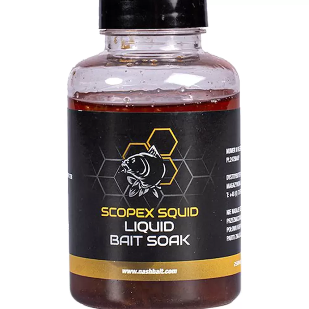 Nash Scopex Squid Liquid Bait Soak 250ml (New)- Bait & Additives