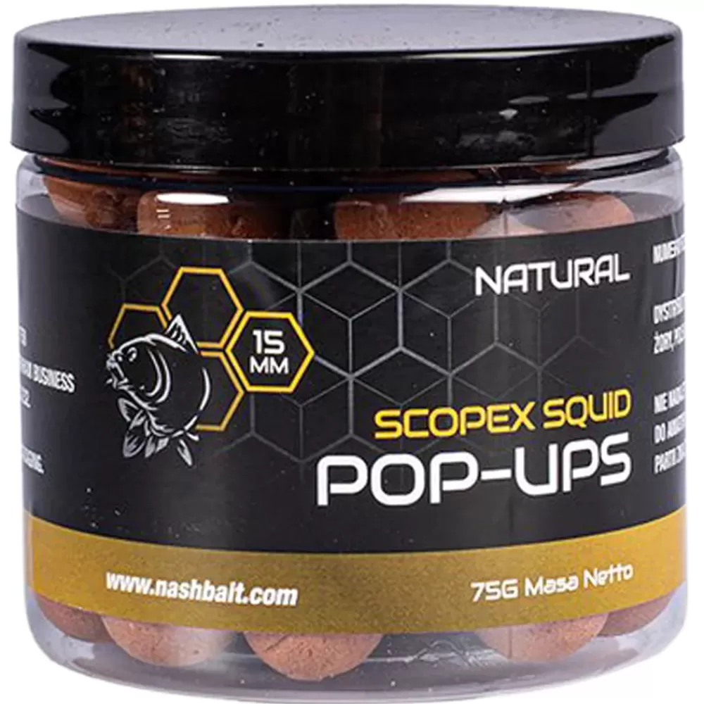 Nash Scopex Squid Pop Ups Natural 75g- Bait & Additives