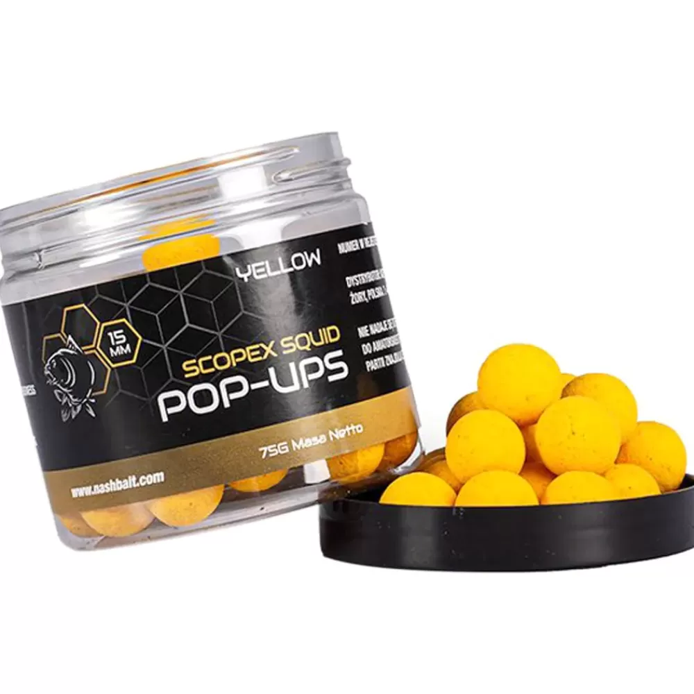 Nash Scopex Squid Pop Ups Yellow 75g- Bait & Additives