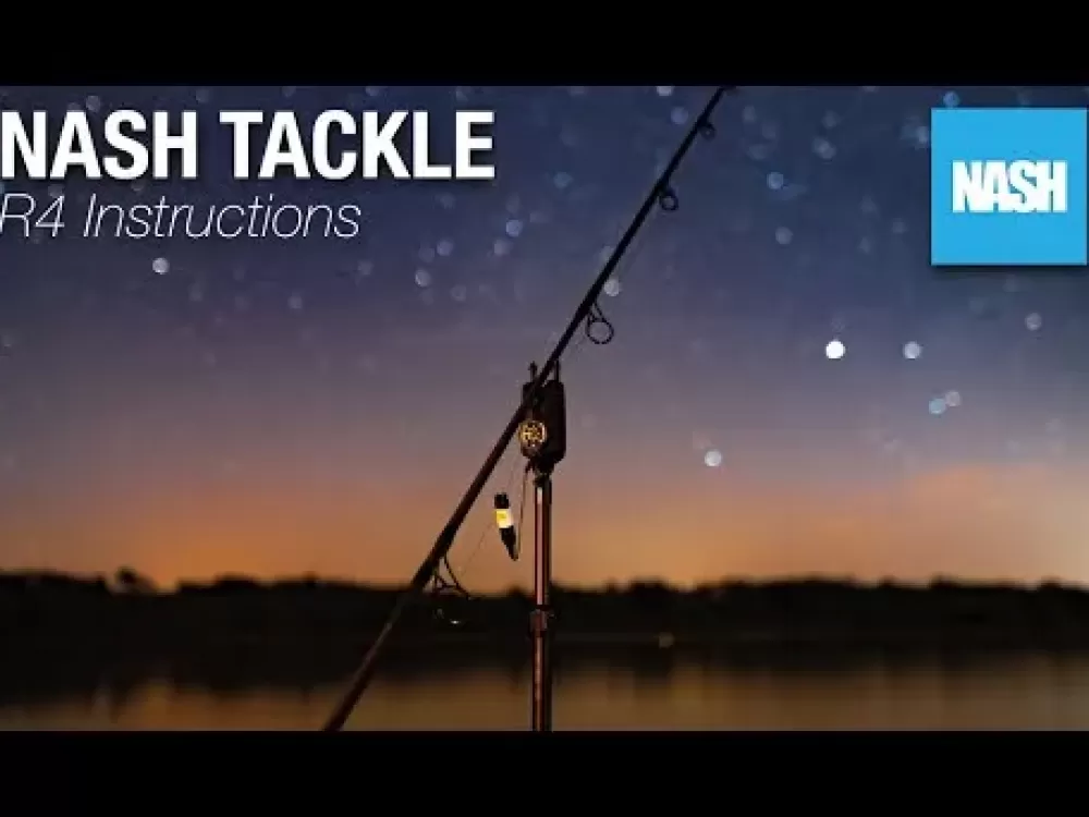 Nash Siren R4 4-Rod Fishing Bite Alarm Presentation Set- Bite Alarms