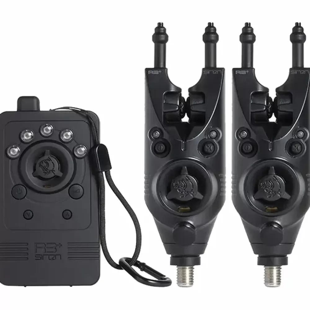Nash Siren R3+ 2-Rod Fishing Bite Alarm Presentation Set- Bite Alarms