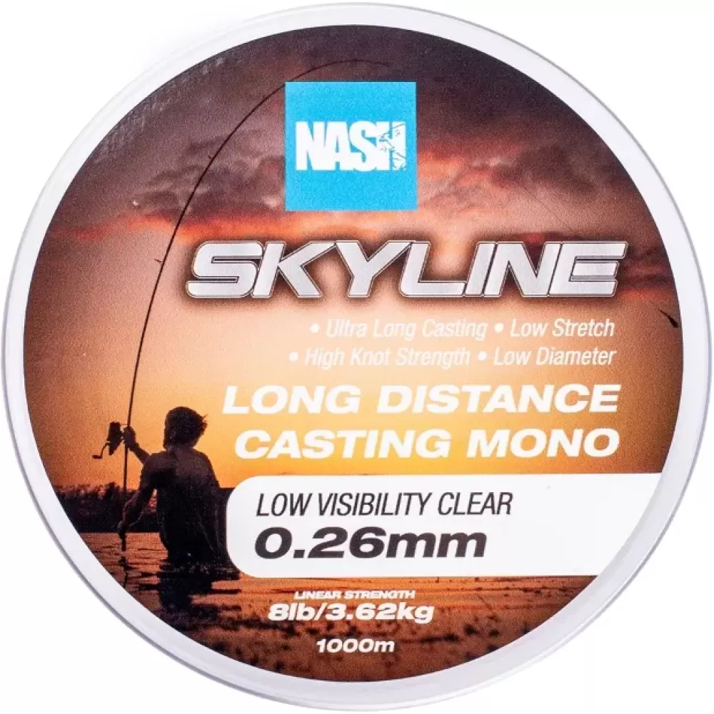 Nash Skyline Low Visibility Clear Mono 1000m- Line