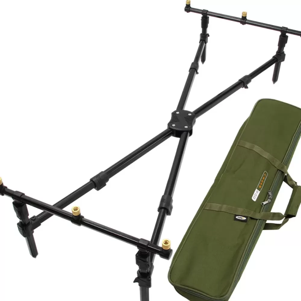 NGT 3 Rod Cross Style Pod With Case- Rod Pods