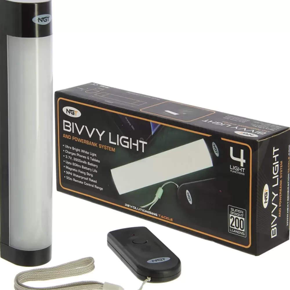 NGT Large Bivvy Light Large & Powerbank System- Lighting
