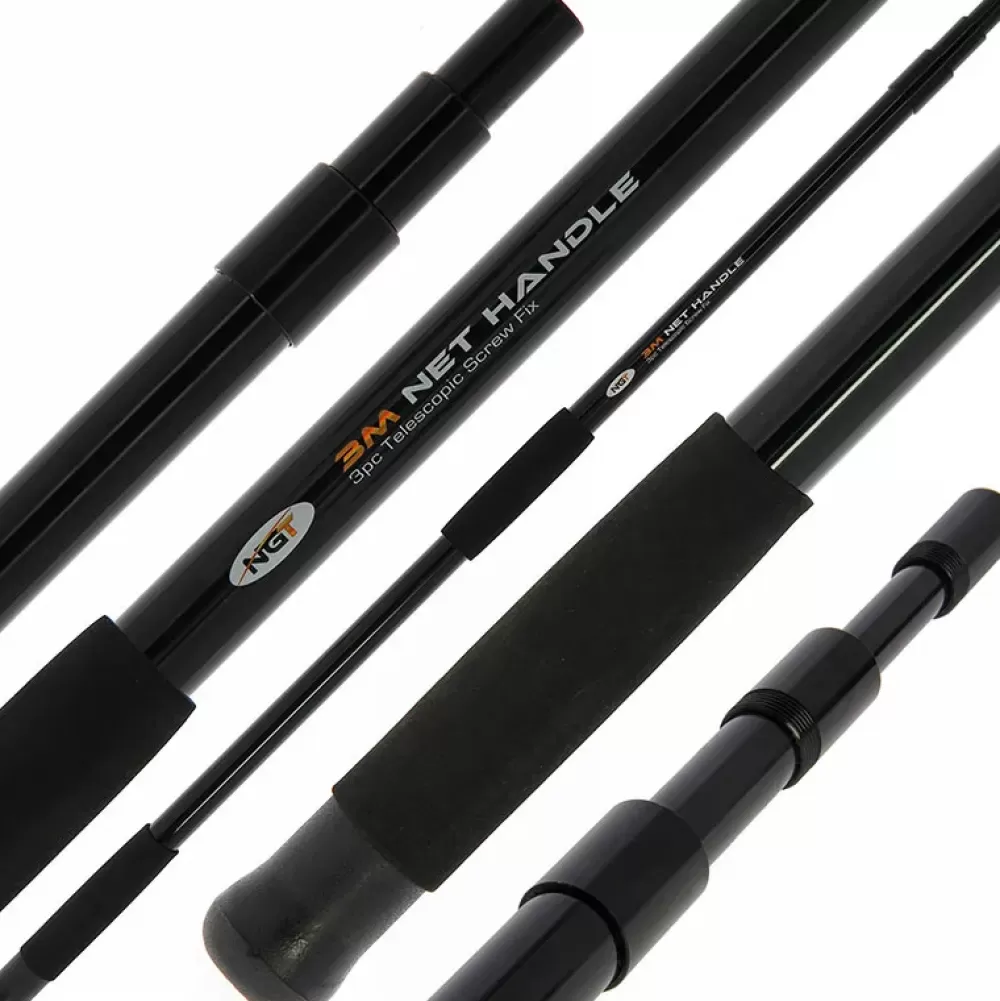 NGT Specimen Screw-Fix Landing Net Handle 3m- Nets