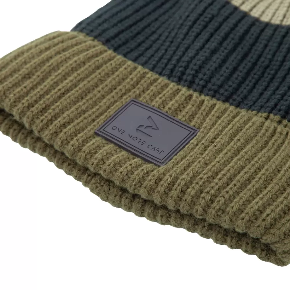 One More Cast OMC Big Head Deep Green Fishing Beanie- New Arrivals | Clothing