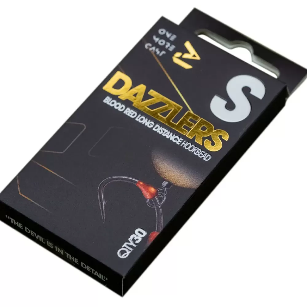 One More Cast OMC Dazzlers Blood Red Long Distance Fishing Hook Bead- Terminal Tackle