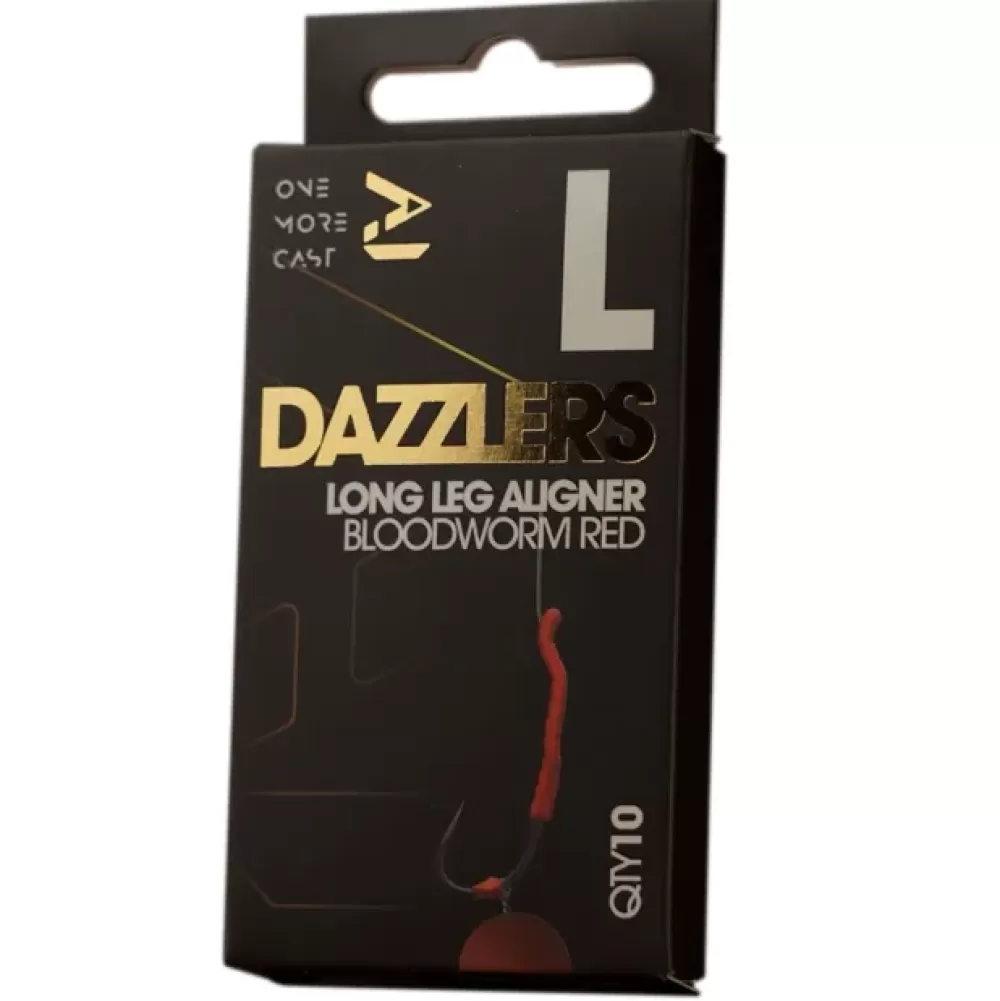 One More Cast OMC Dazzlers Long Leg Aligner Red Bloodworm- Terminal Tackle
