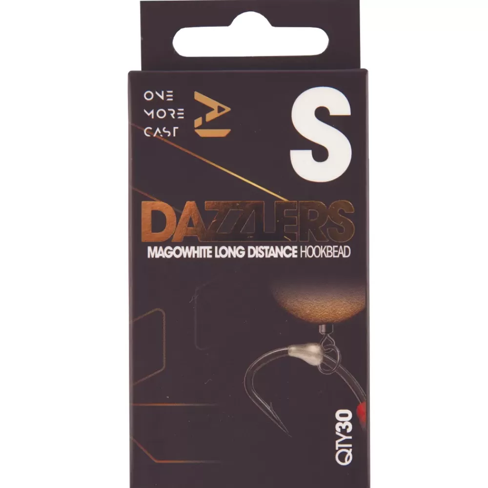 One More Cast OMC Dazzlers Mago White Long Distance Fishing Hook Bead- Terminal Tackle