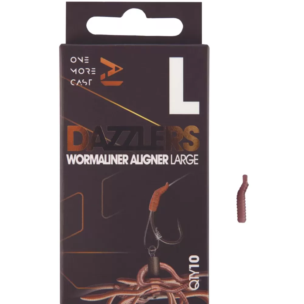 One More Cast OMC Dazzlers Wormaliner Fishing Rig Aligner- Terminal Tackle