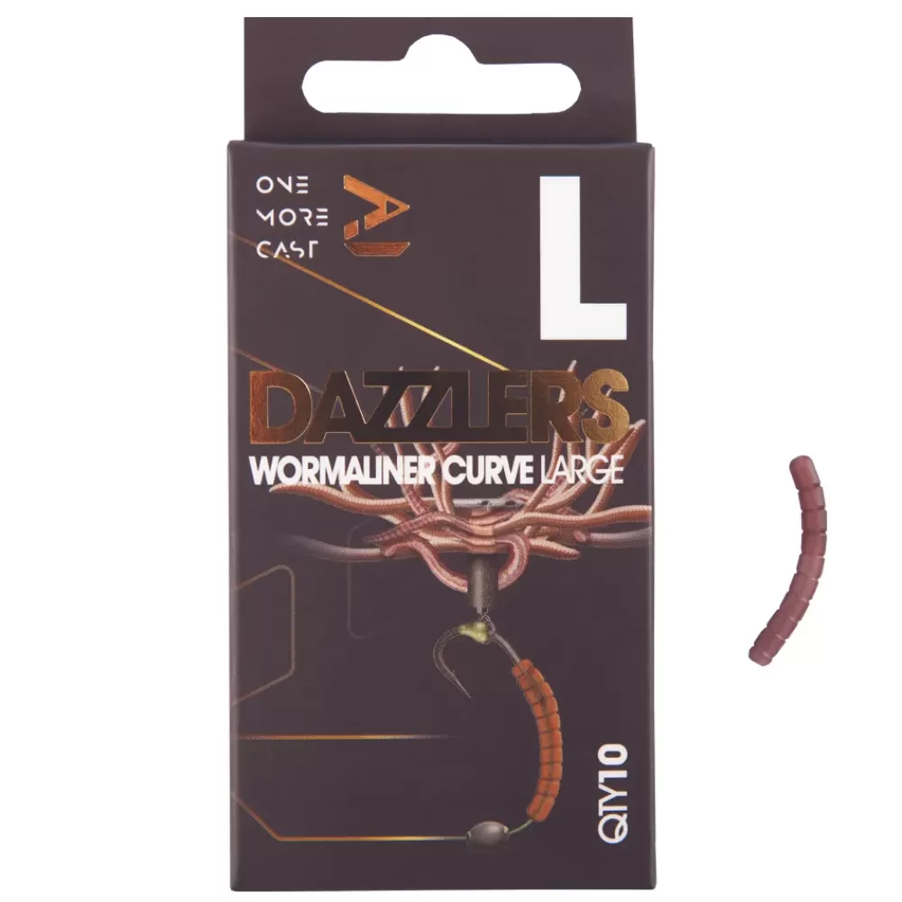 One More Cast OMC Dazzlers Wormaliner Fishing Rig Curve- Terminal Tackle