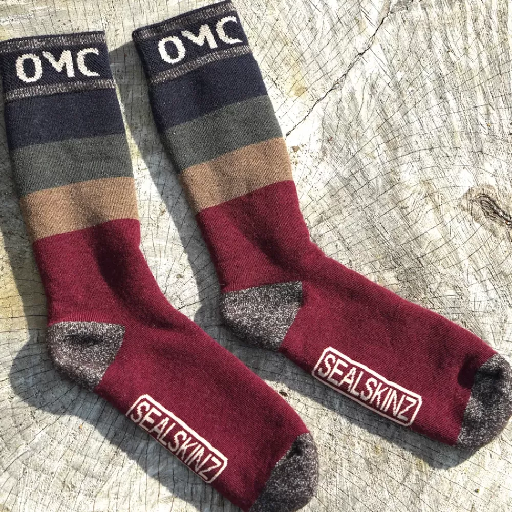 One More Cast OMC Knotting Heel Socks- Clothing