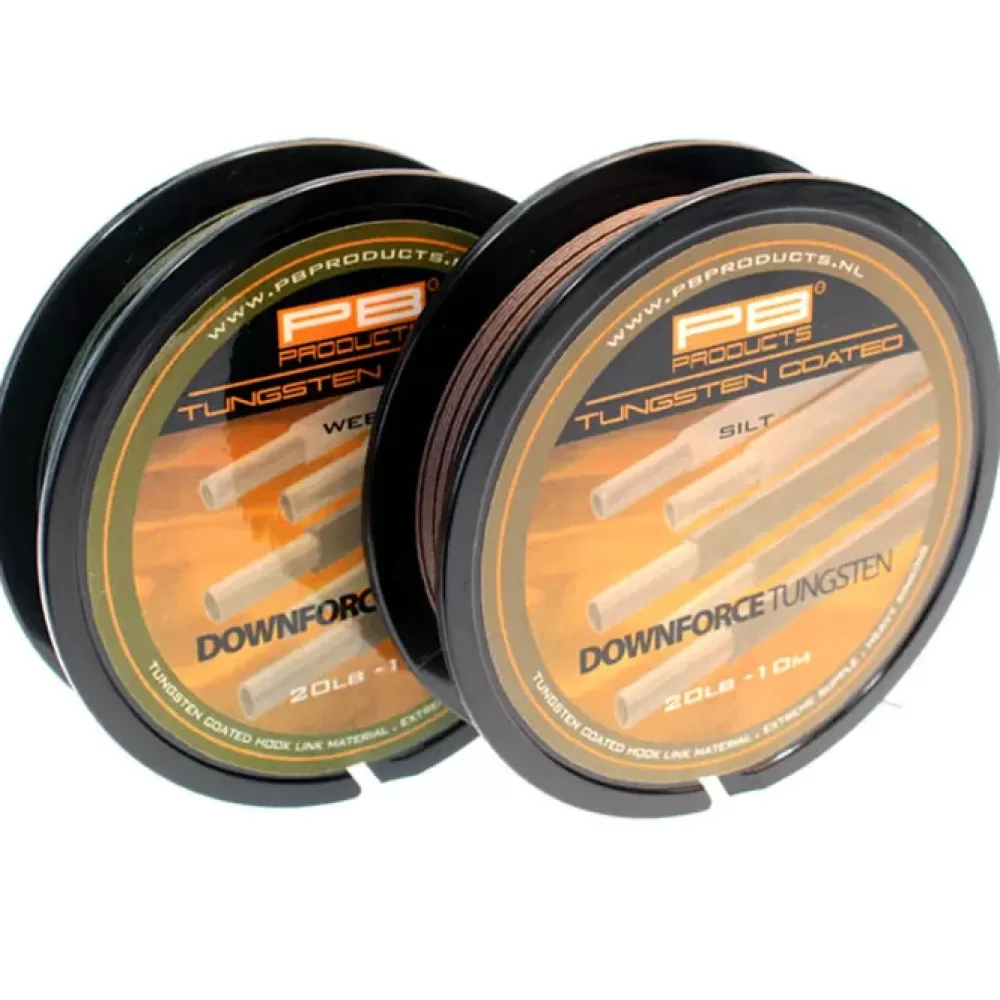 PB Products Downforce Tungsten Fishing Coated Hooklink 10m- Line