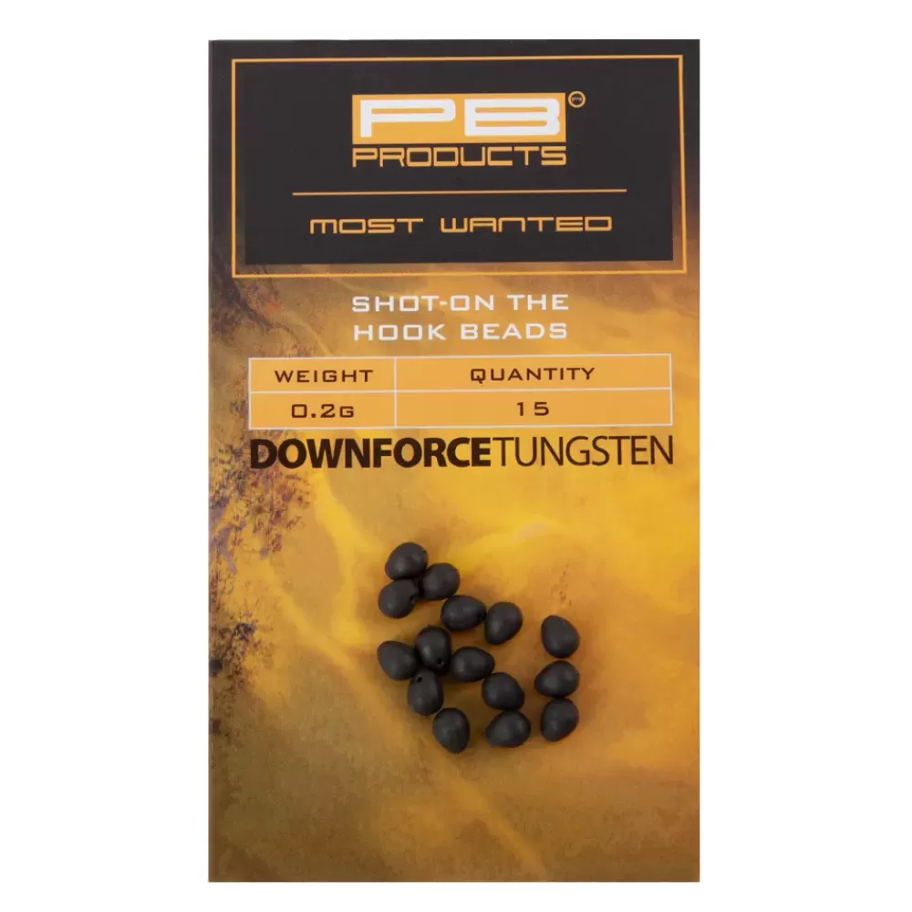 PB Products Downforce Tungsten Fishing Shot-on The Hook Beads- Terminal Tackle